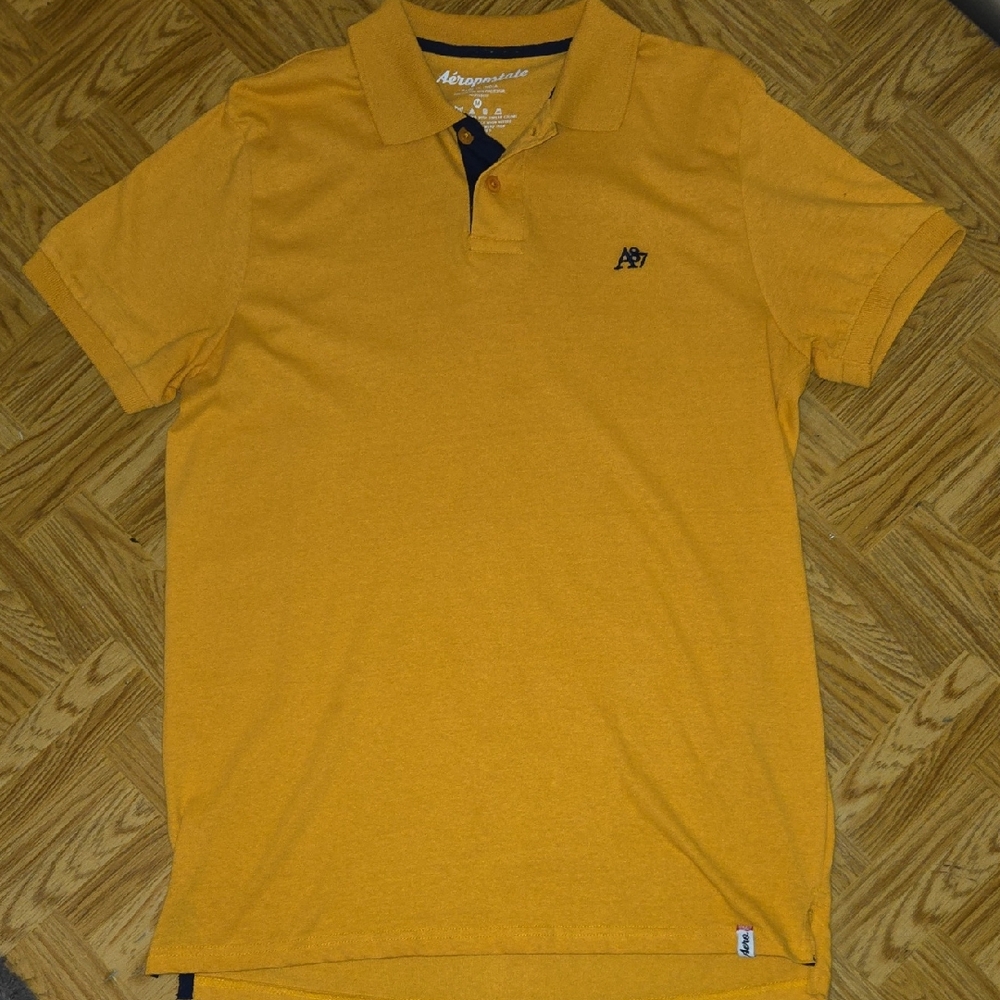 Aeropostale Men's Eco A87 Logo Piqué Polo